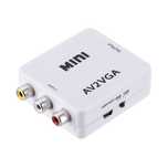 Переходник AV RCA тюльпан в  VGA адаптер конвертер