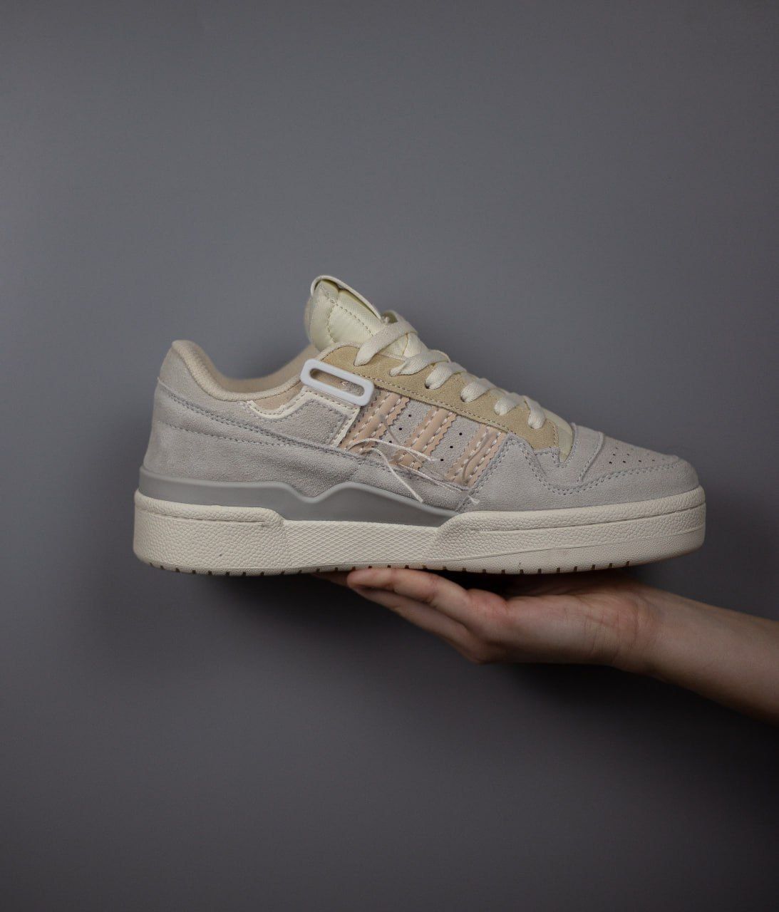(чоловічі кросівки) Adidas Forum 84 Low "Off white" Grey Beige