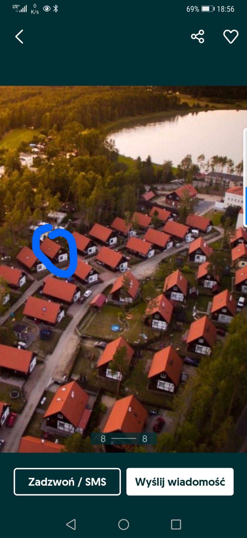 Dom całoroczny "Na Gwizdówce"nad jeziorem Świętym Załakowo