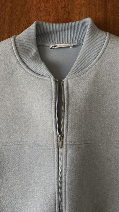 Фетровий бомбер від ZARA. Фетрова курточка. Бомбер