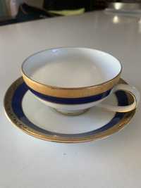 Chávena porcelana com barra de ouro - Fine China