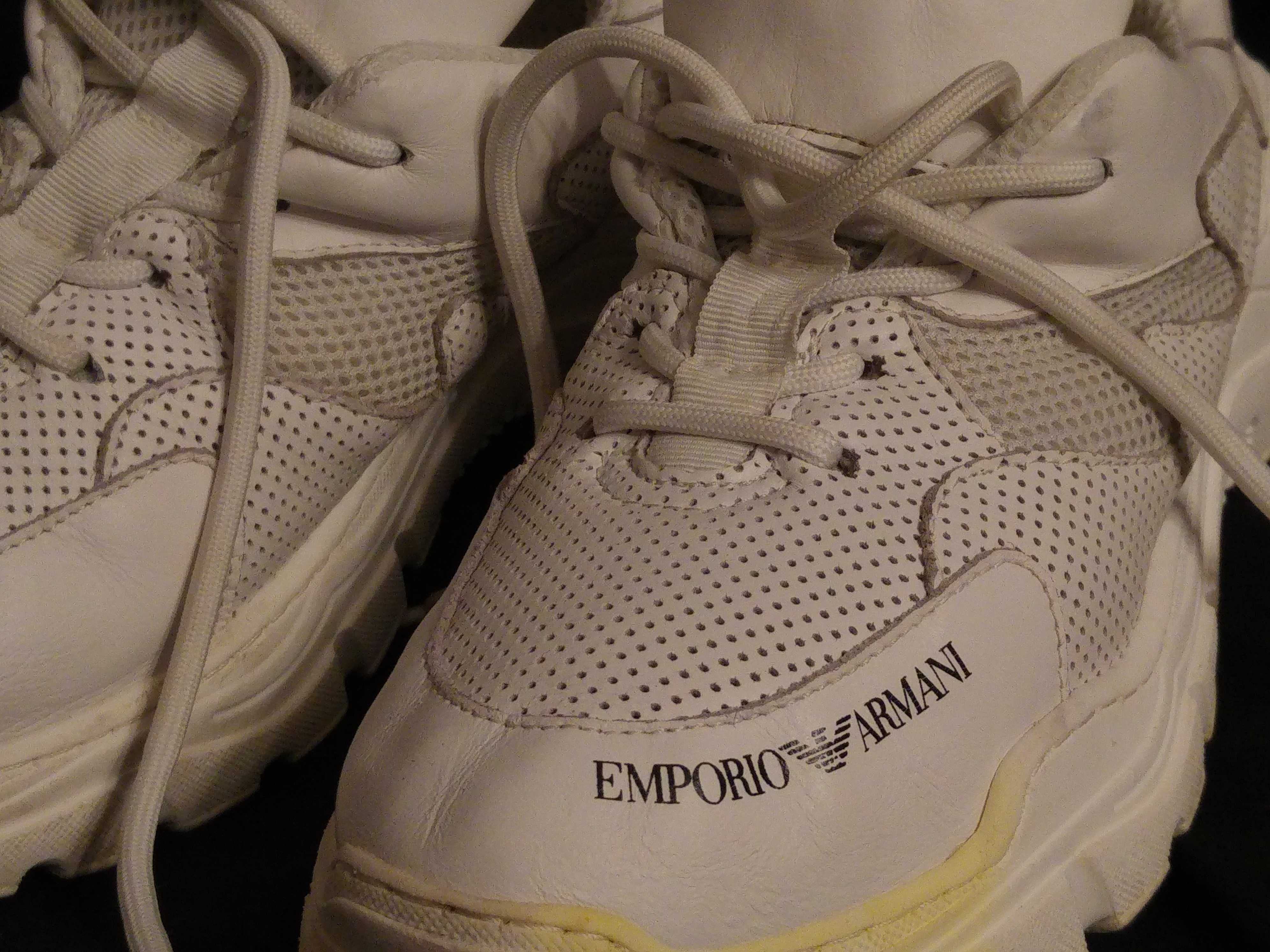 Buty sportowe damskie skórzane Emporio Armani