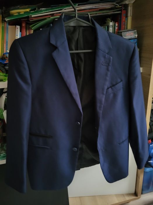 Marynarka dla chłopca granatowa r.140