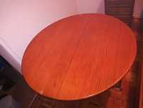 Mesa redonda dobravel madeira 110 cm