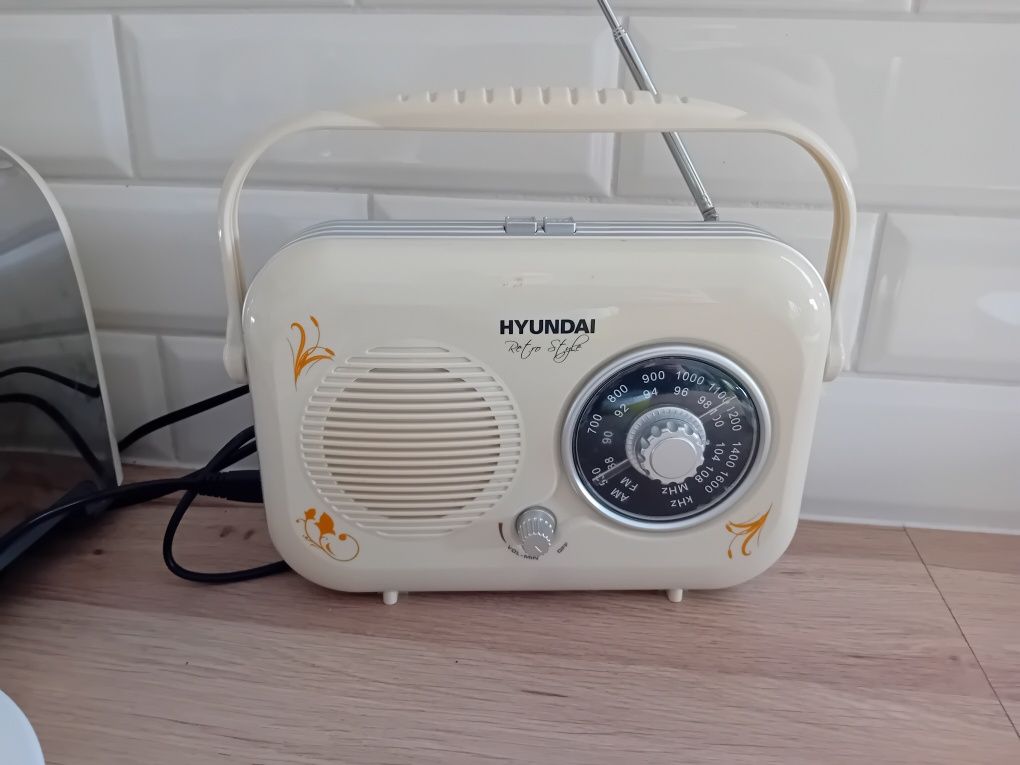 Jak Nowe radio vintage retro kuchenne kremowe beżowe ecru boho