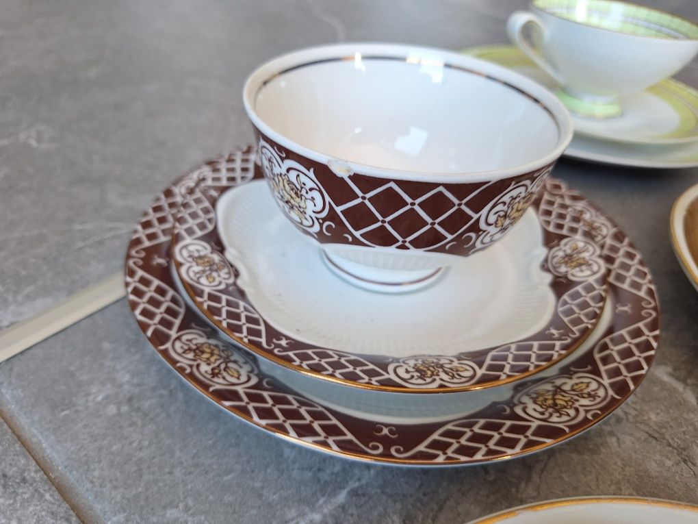 10 trio sniadaniowych porcelana zestaw sniadaniowy