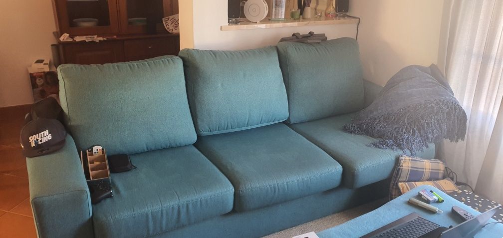 Sofá chaise long 8&80 2.40m azul