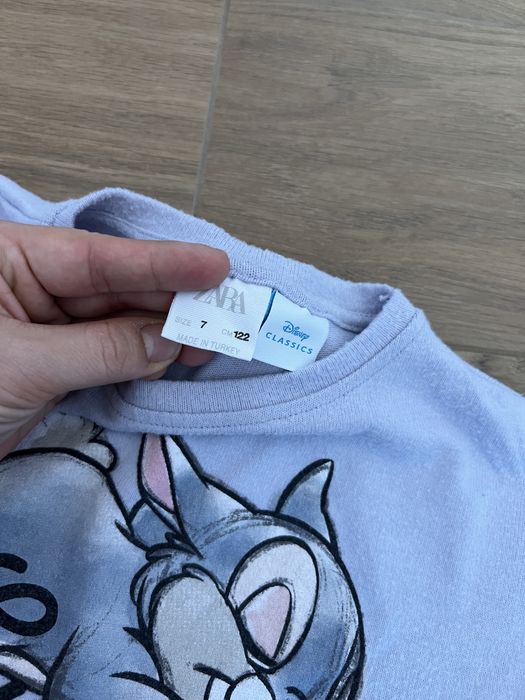 Sweterek dla dziewczynki ZARA 122 Bambi Wrzosowy nowy