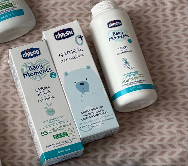 Chicco догляд, дитячий крем присипка