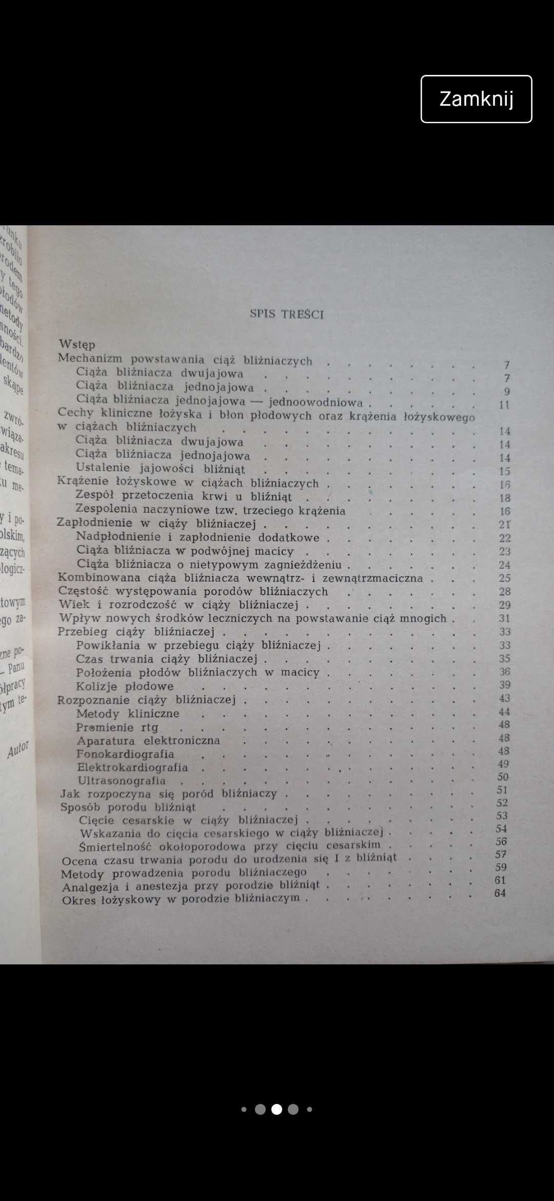 Książka Ciąża i poród bliźniaczy Sternadel 1968