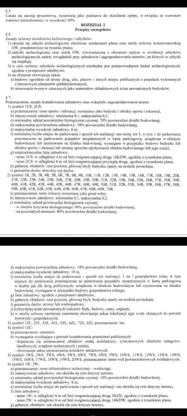 Działki siedliskowe z MPZP