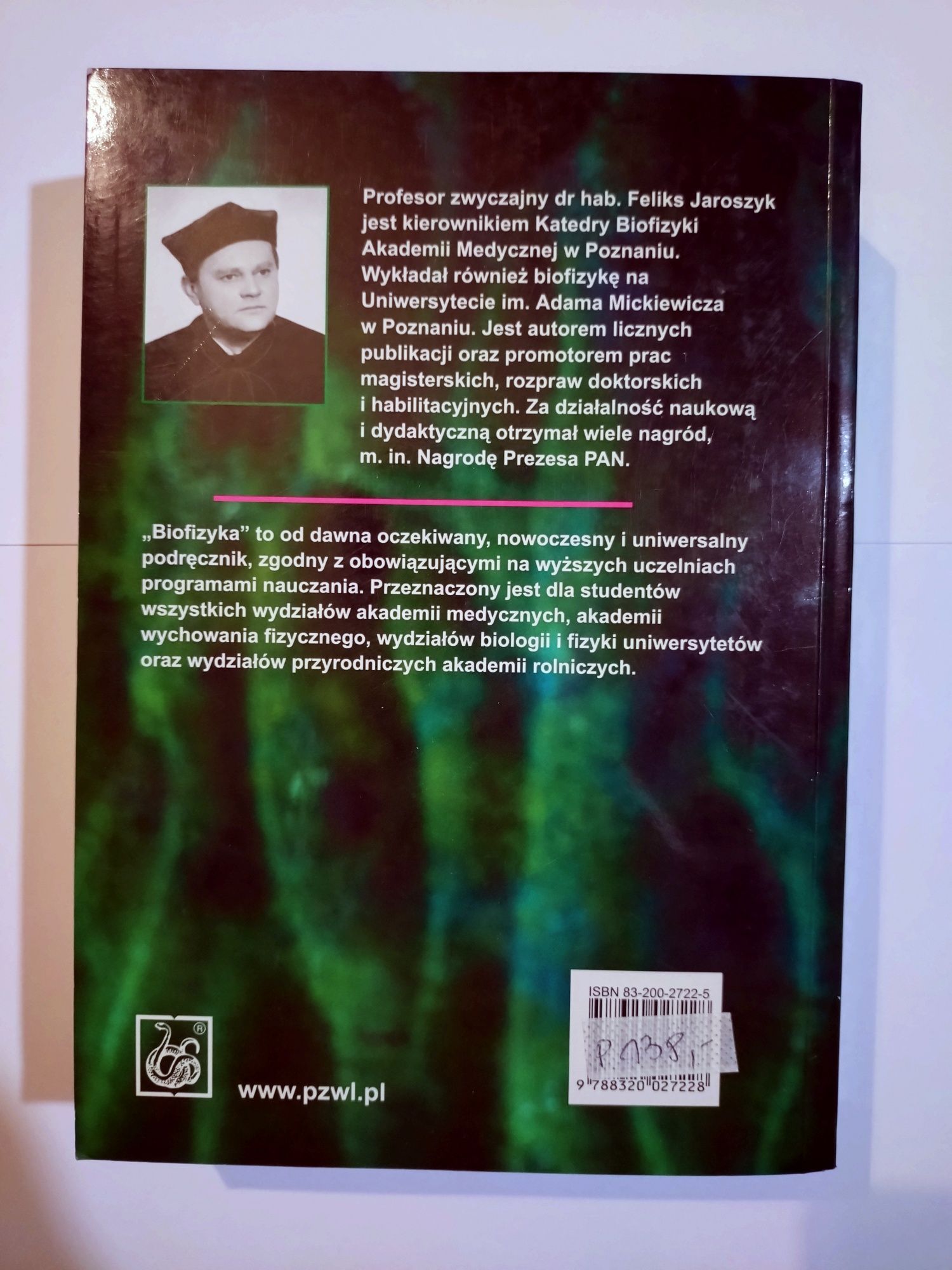 Biofizyka, podręcznik dla studentów, PZWL