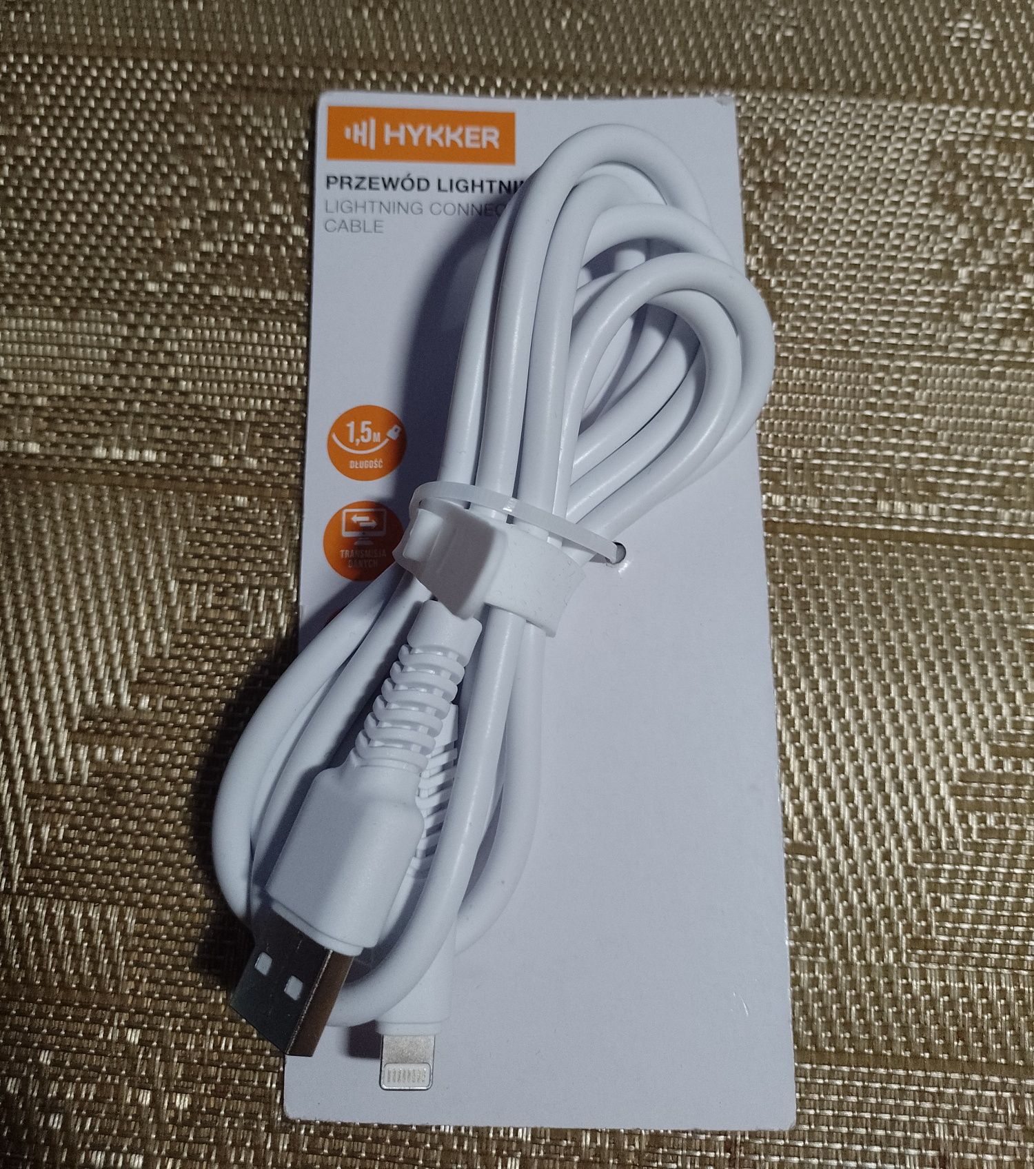 Biały wytrzymały kabel USB Lightning do iPhone