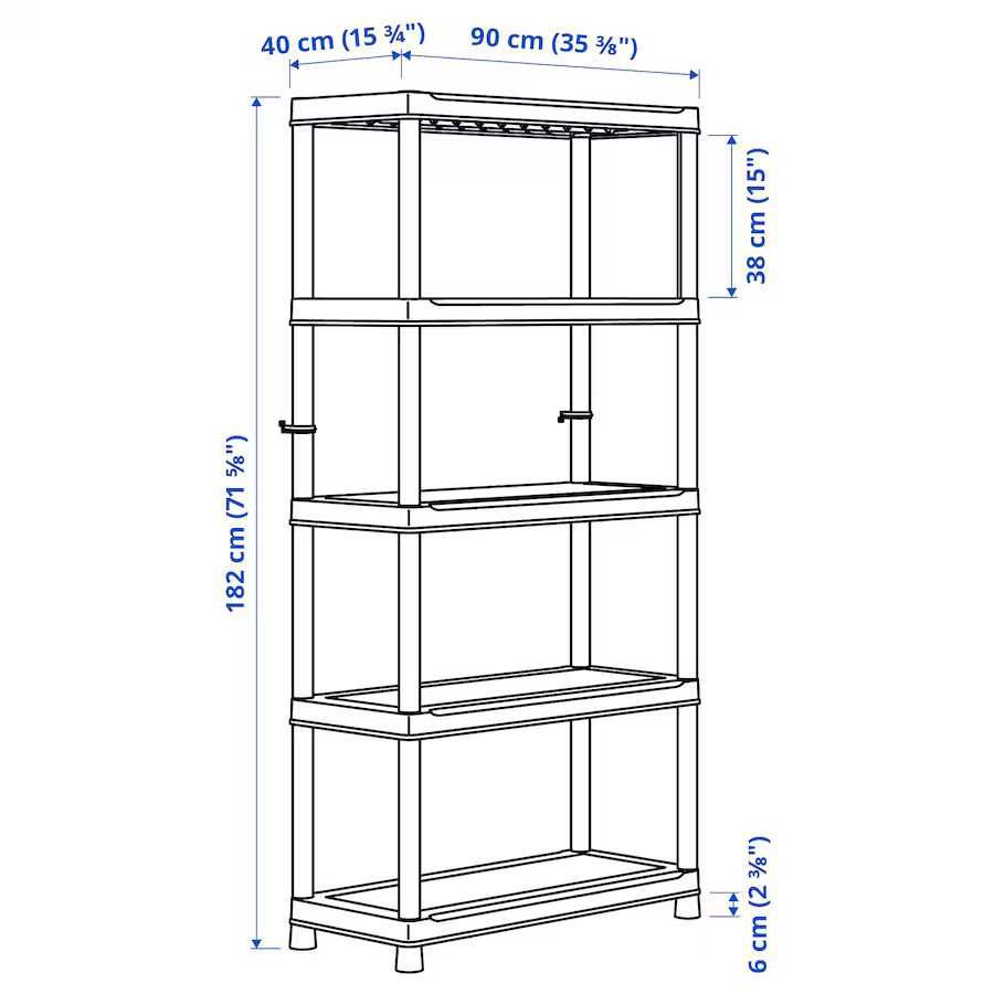 Conjunto de 3 Estantes Runmaro Ikea: Grande, Média e Pequena