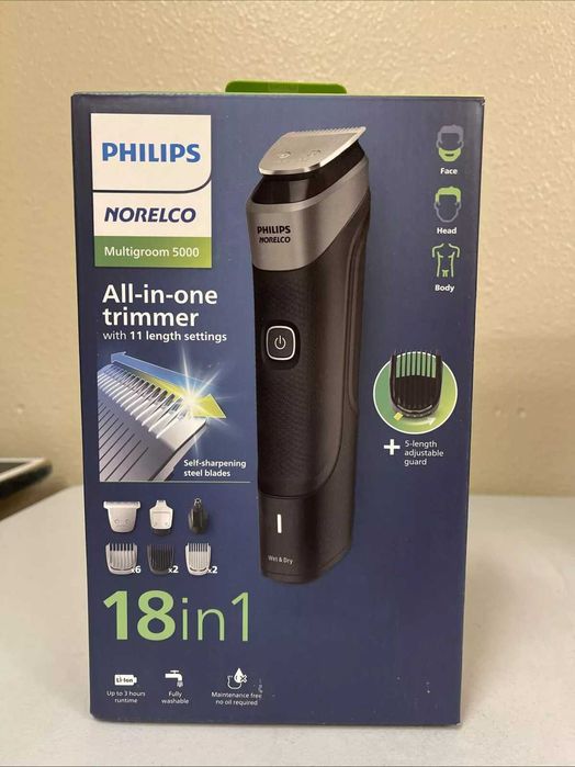 Тримери PHILIPS Norelco серії 5000 (18-in-1) V2 | Найновіша модель!