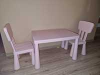 Ikea Mammut stolik plus 2 krzesełka dla dzieci