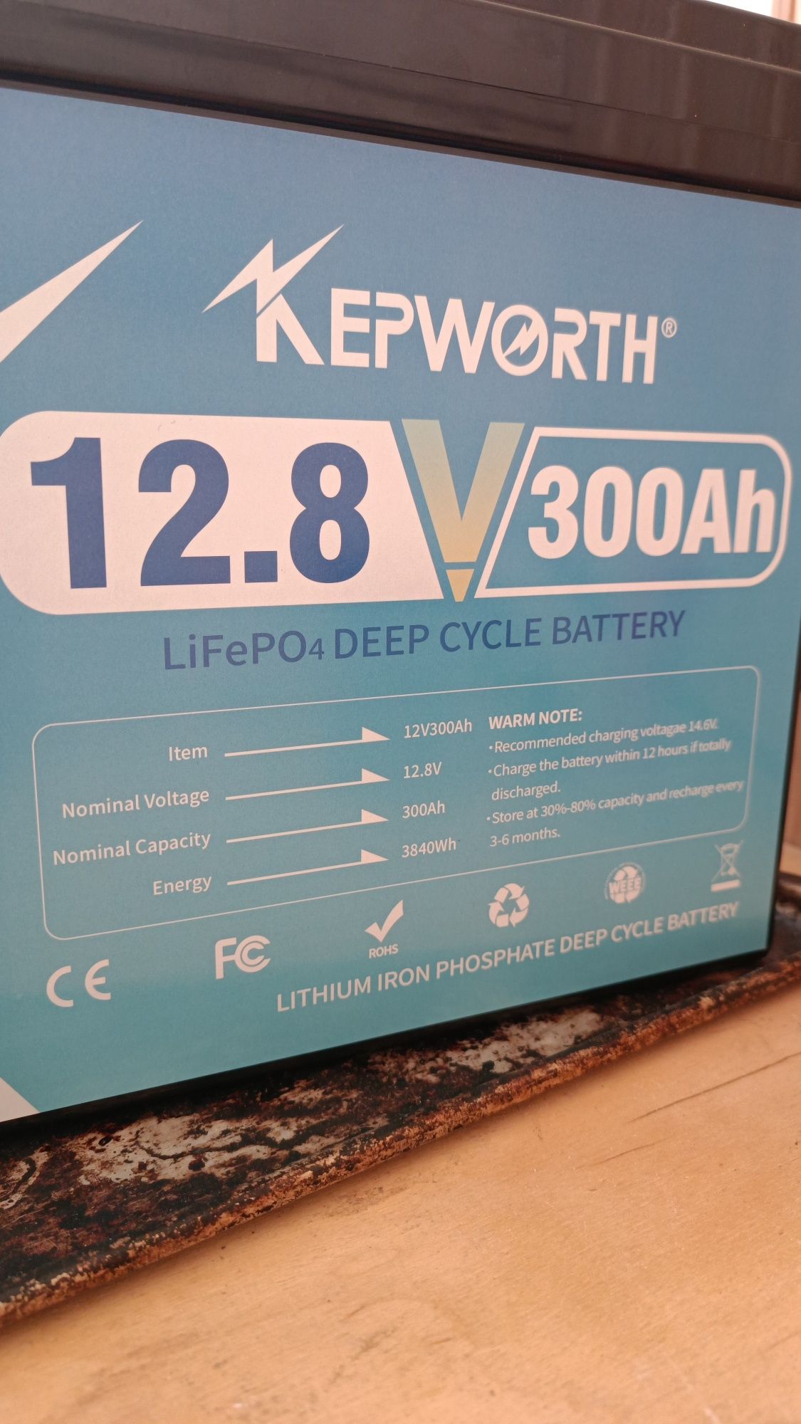 Аккумулятор300Ah LiFEPO4 Kepworth12v+инвертор 5000w+зарядка+контроллер