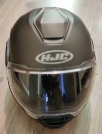 Kask szczękowy HJC I100 SEMI FLAT TITANIUM grafitowy rozmiar M 57-58