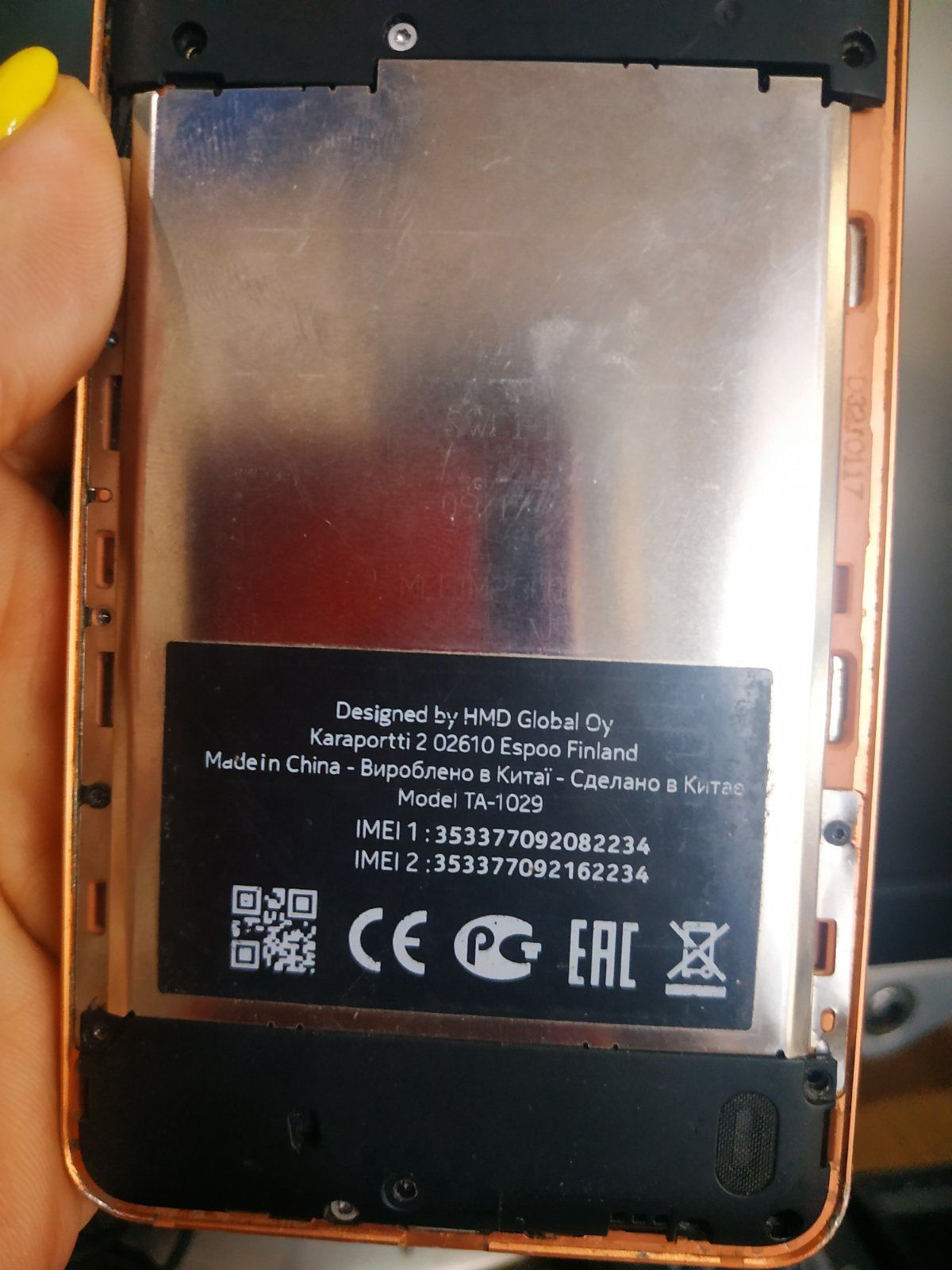 Телефон Nokia TA-1029 под восстановление