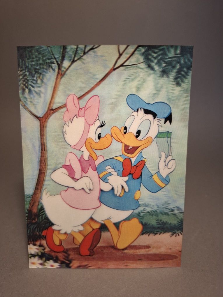 Pocztówka Kaczor Donald 3D prl