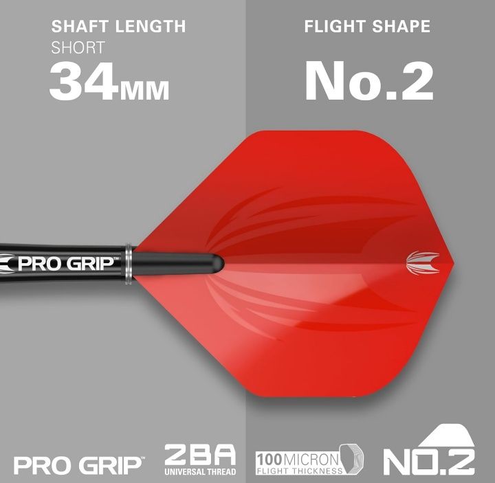 Lotki do darta Target Darts Artemis 25 gr , 80% wolframu Zestaw rzutek