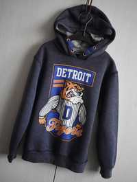 Bluza 128 134 Detroit Tiger z kapturem bawełna sportowa kaptur