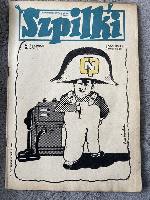 Gazeta szpilki 27 września 1981 nr 39 (2092) - kolekcja gazet PRL