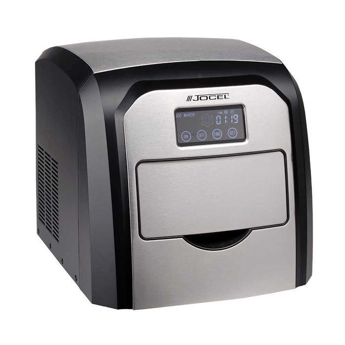 Máquina de fazer Gelo preto/inox Jocel 10-12Kgs / 24 Hr