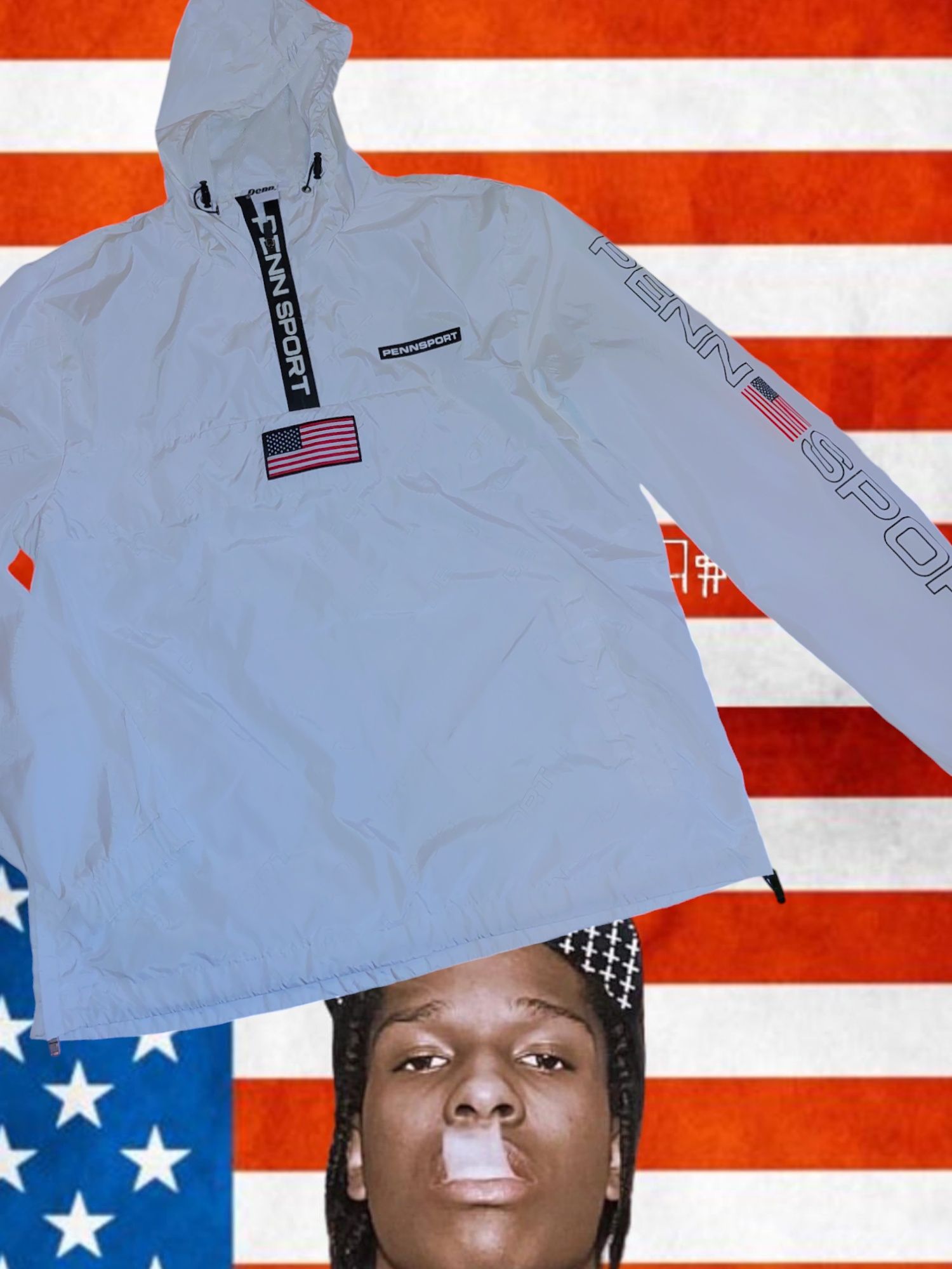 Kurtka wiatrówka penn sport M L y2k jnco opium rap tapout