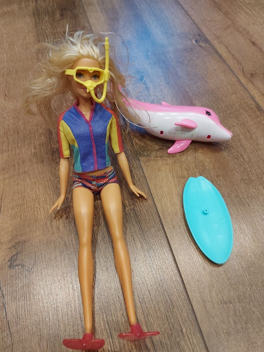 Barbie nurkowanie z delfinem Mattel