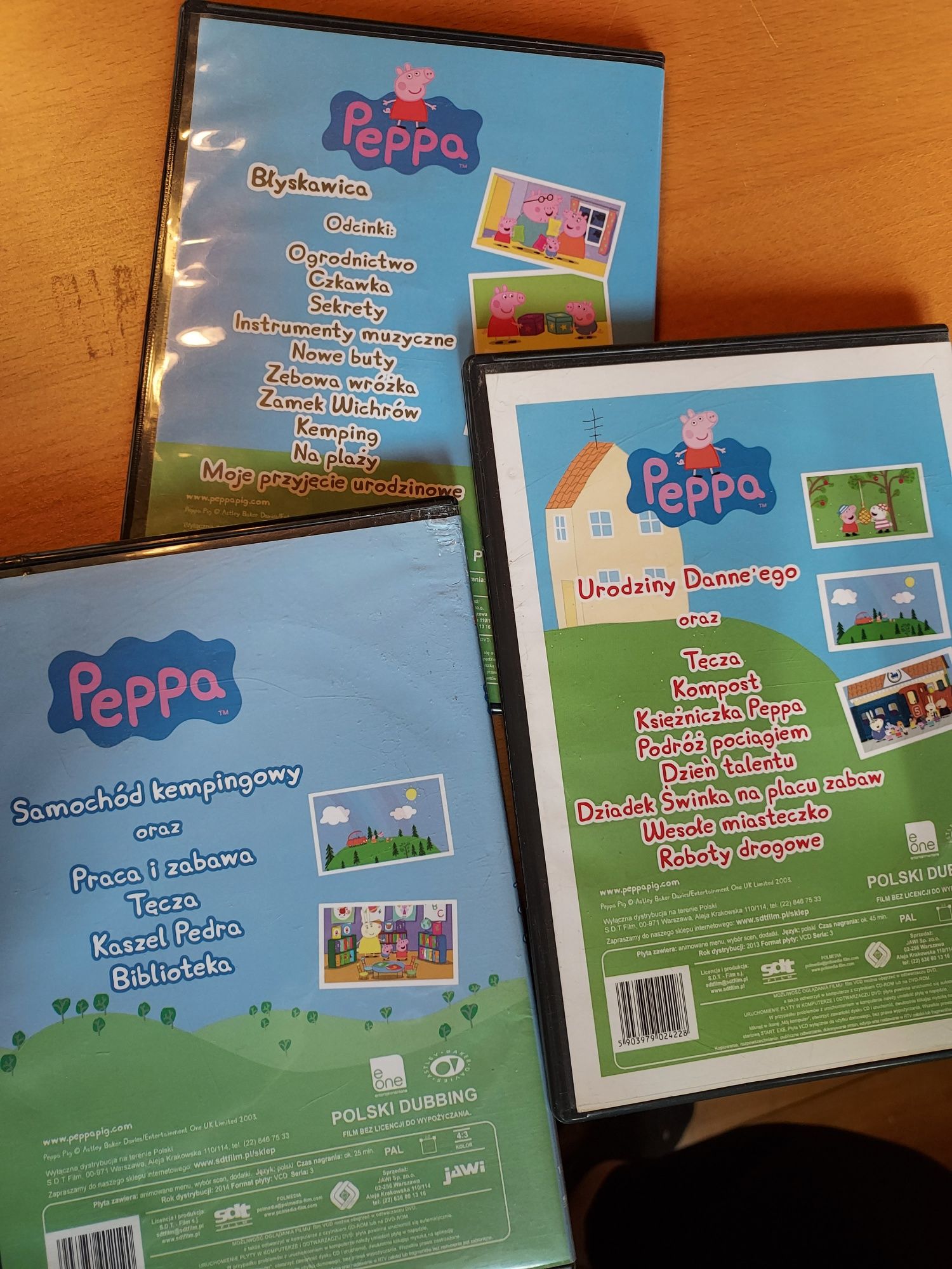 Bajki Świnka Peppa DVD 6 sztuk zestaw