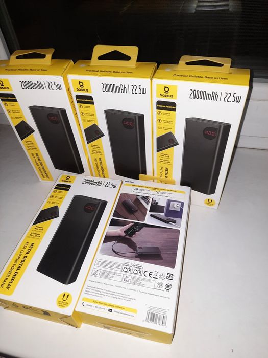 Power Bank baseus 20000 мАг 22,5 w супер быстрая зарядка