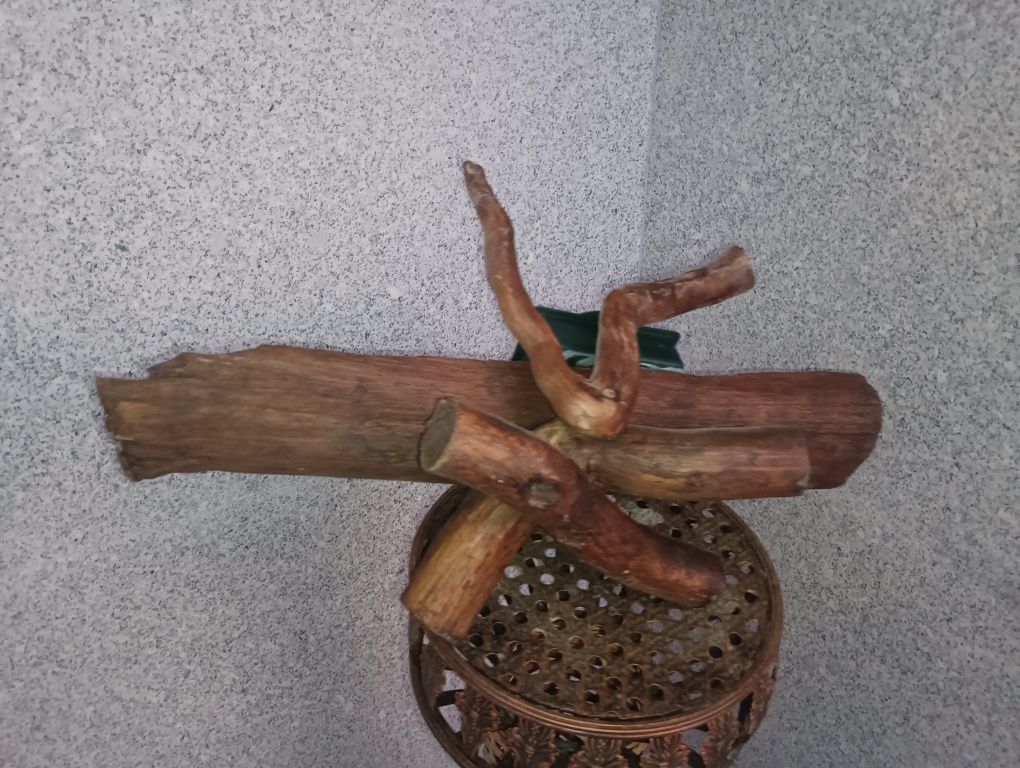 Centros decorativos em madeira