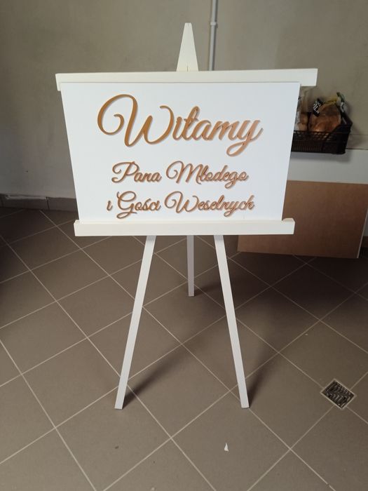 Tablica weselna powitalna