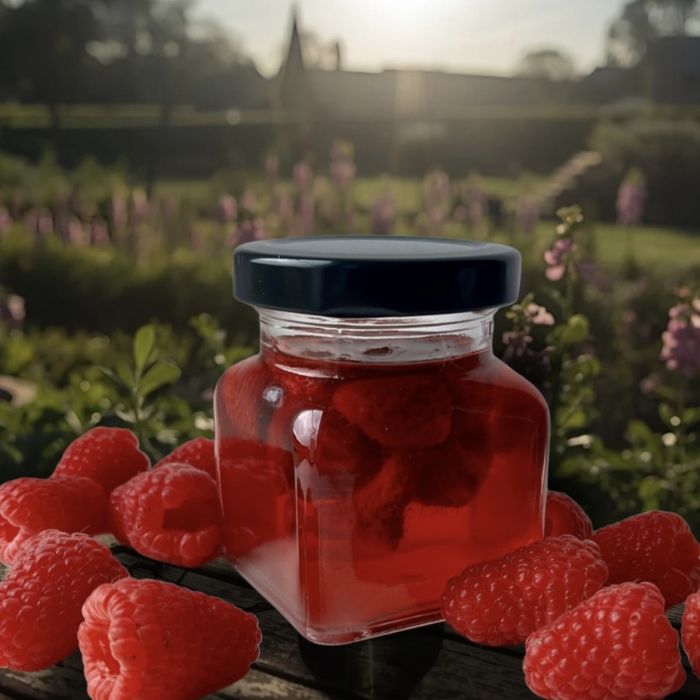 Całe maliny w syropie malinowym na przeziebienie i do herbaty