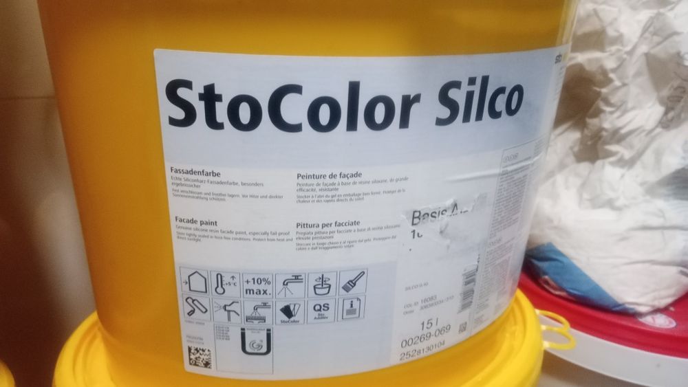STO Силіконова фасадна фарба,грунт,пісковий,анти грибковий.
