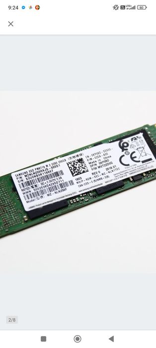 Dysk SSD M2 256 Samsung