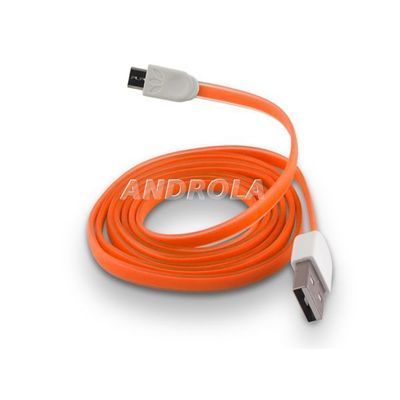 Kabel Usb Microusb Płaski 1M Pomarańczowy Forever