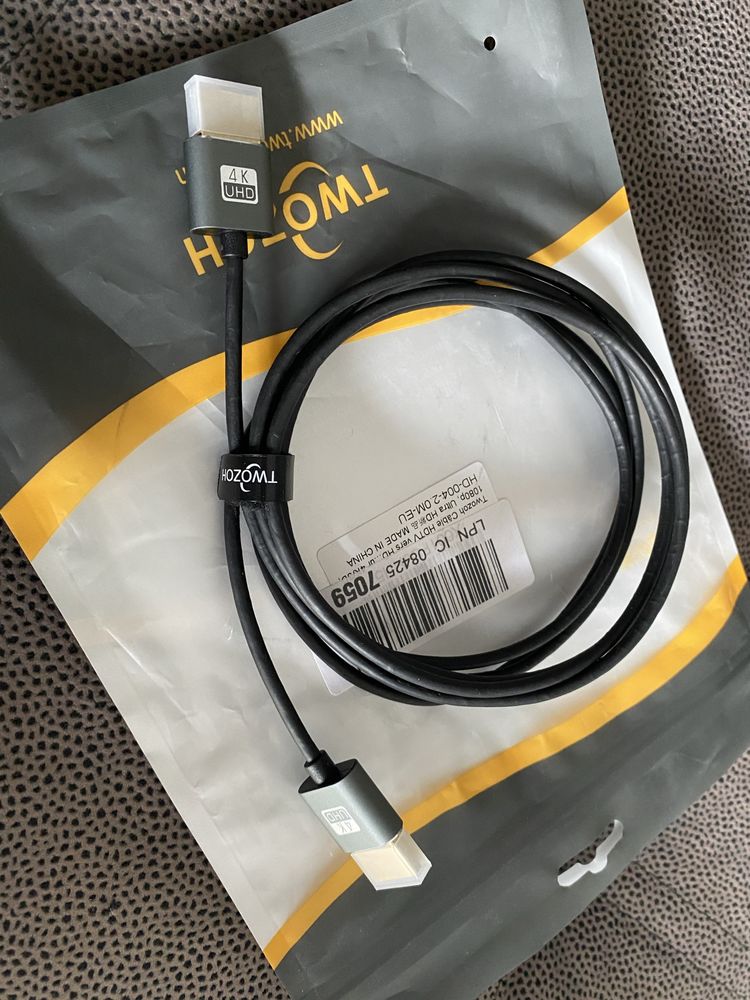 Twozoh Elastyczny i smukły kabel HDMI 4K