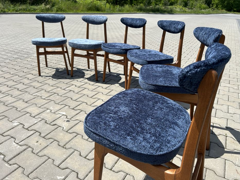 Krzesła Hałas odrestaurowane 6 sztuk Hałasy