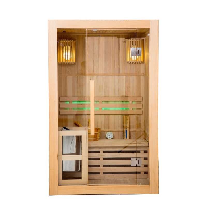 Sauna domowa sucha + panele solne z piecem GN-EA2 120x105x200cm