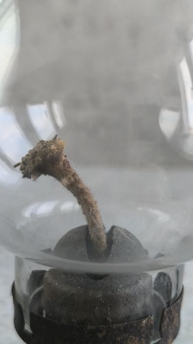 Komplet dwóch lamp, stara lampa naftowa z lusterkiem, zestaw
