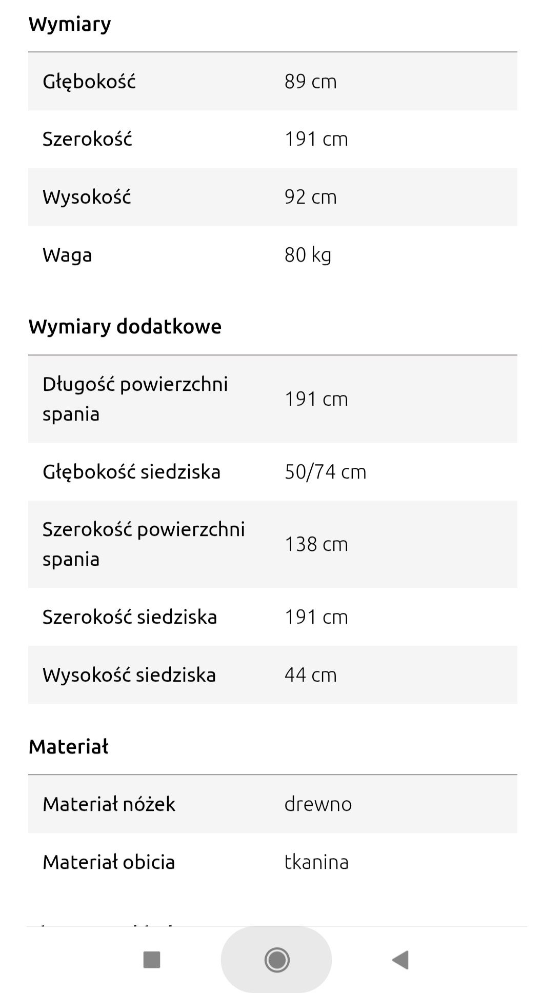 Sofa z funkcją spania, kanapa Black Red White