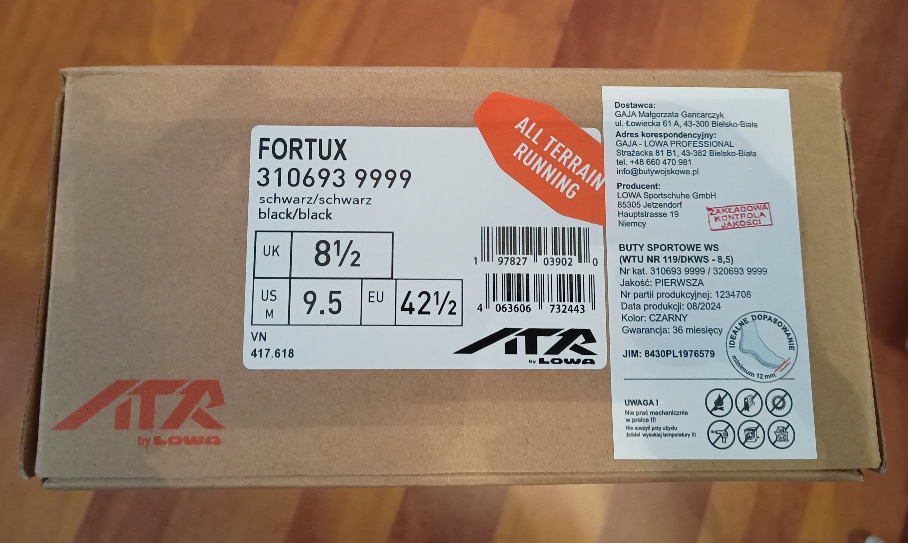Buty LOWA FORTUX 42,5 nowe. Ewentualnie zamiana na 43, 43,5.