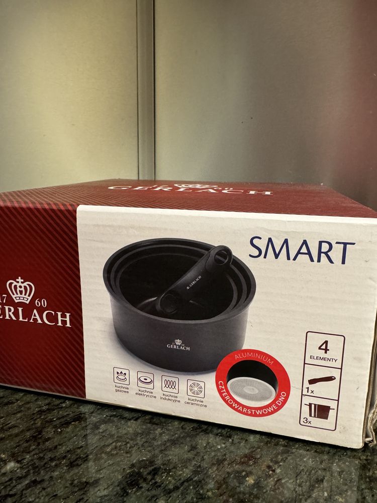 Garnki Gerlach Smart Nowe Zestaw