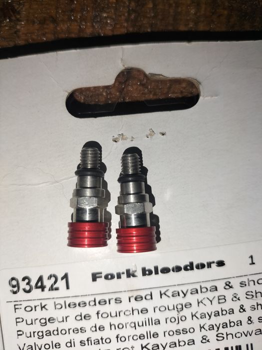 Bleeders/purgas de suspenção