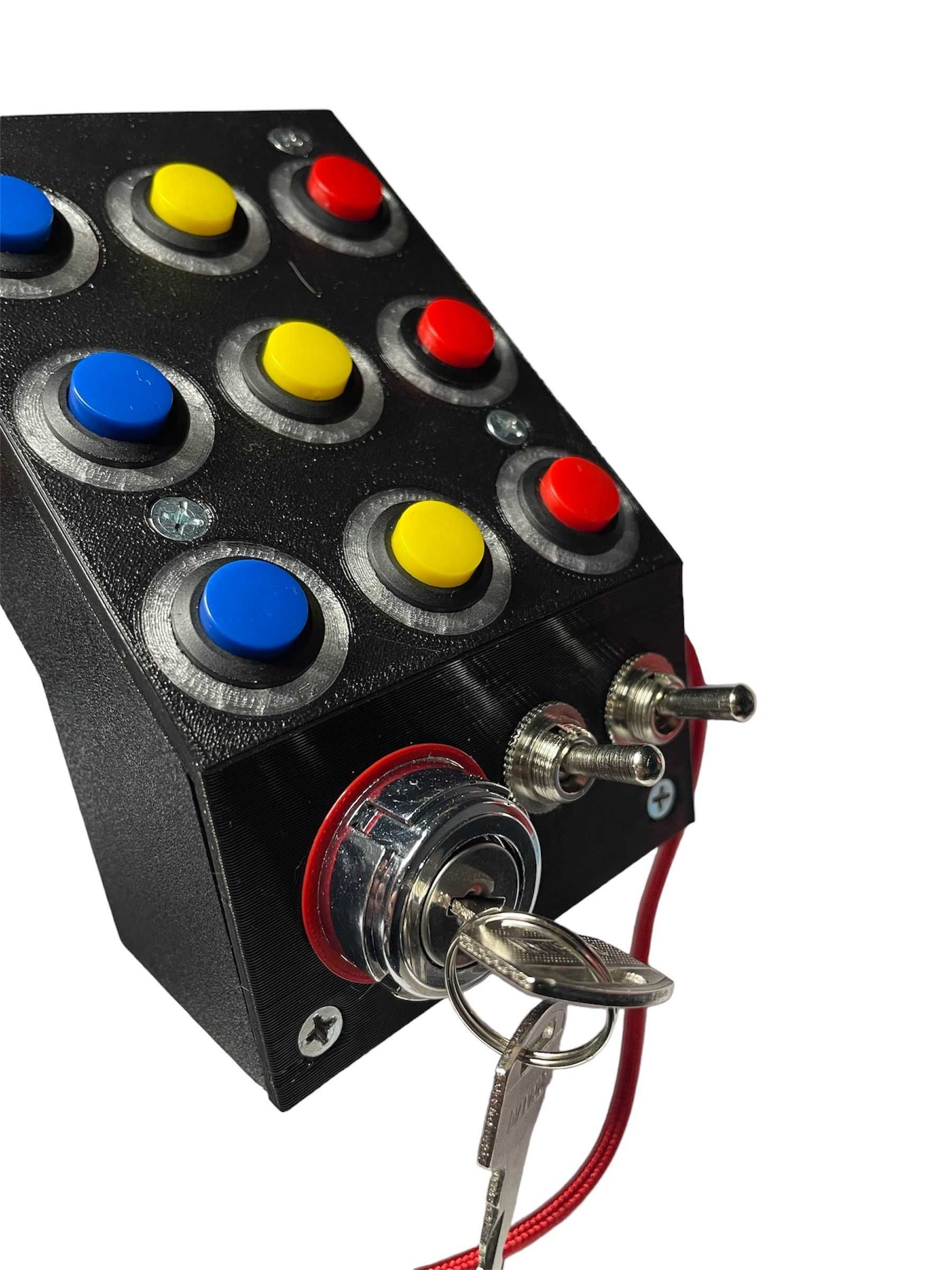 Button Box symulator Euro Truck + stacyjka guziki panel sterowania