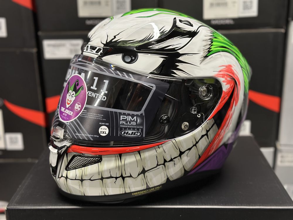 Kask motocyklowy HJC RPHA 11 JOKER DC rozmiar XXL, x2 szyba, Pinlock!