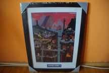 Obraz, oprawiony plakat Minecraft - World