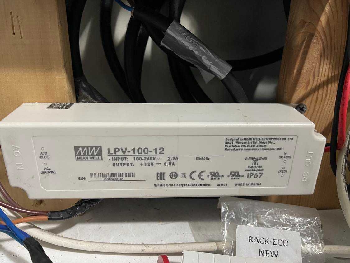 Zasilacz LED 12V 8,5A 102W MEAN WELL | LPV-100-12, 100 W, wodoodporny